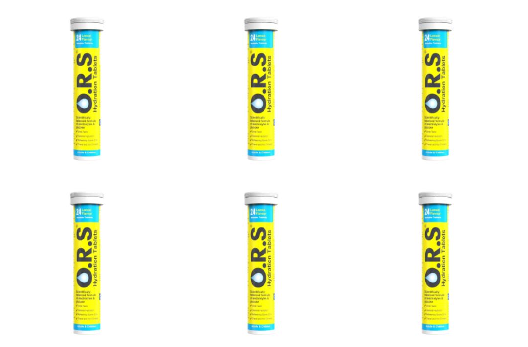 ORS Oral Hydration Salts Lemon Flavour - 24 Tablets