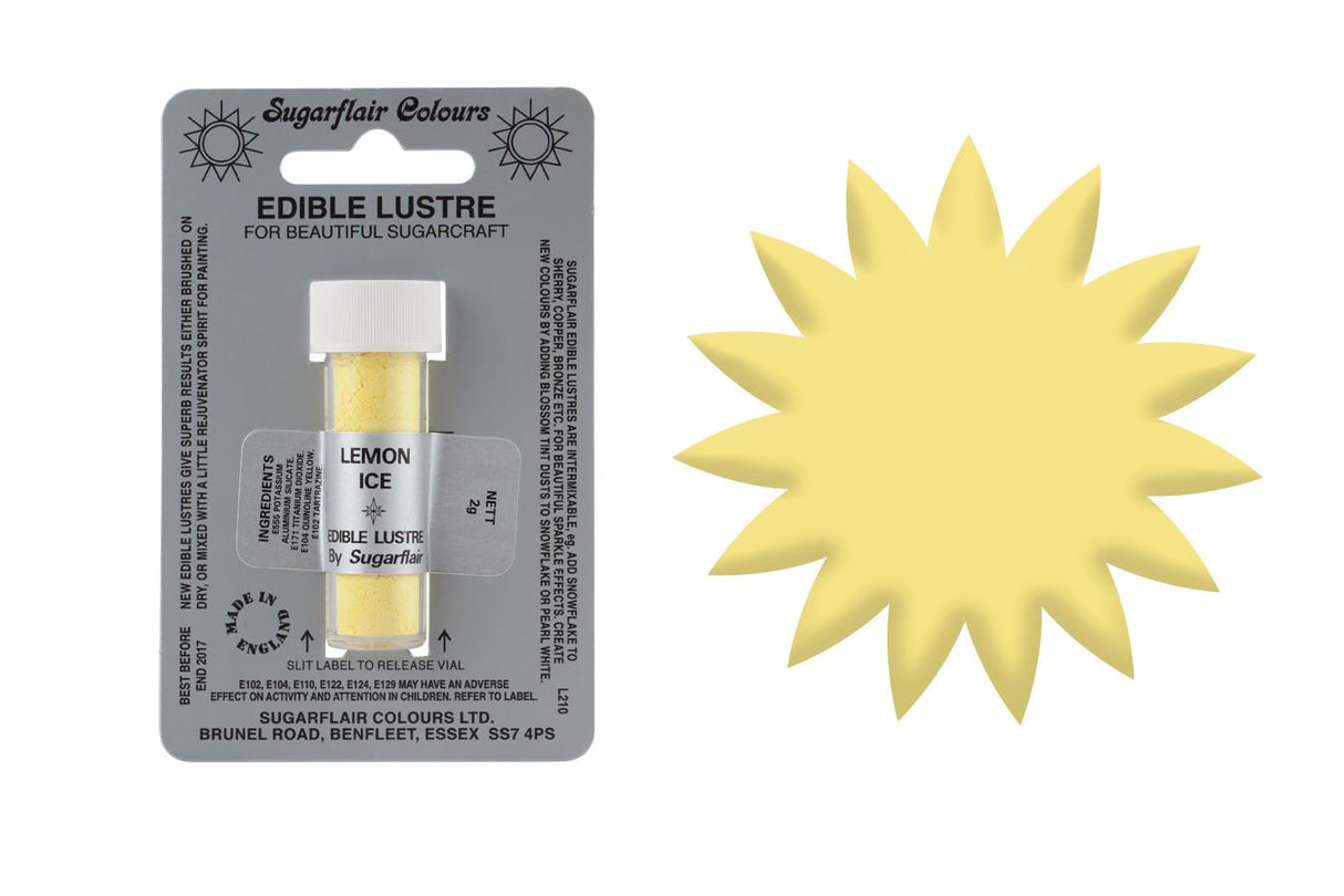 Sugarflair Edible Lustre - 2g All Shades