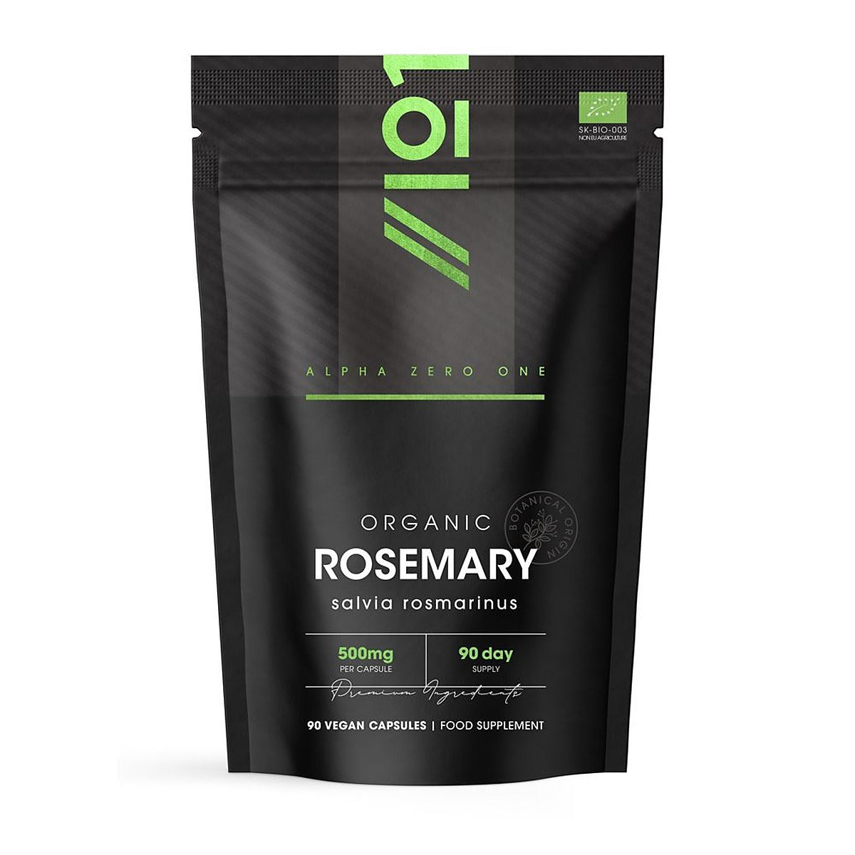 Alpha01 Organic Rosemary Powder 500mg 90 Capsules