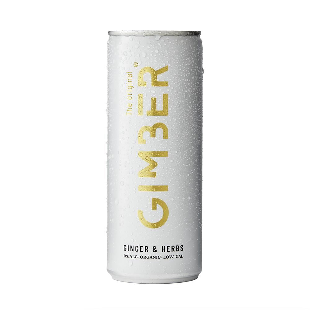 Gimber Organic Original No1 Ginger Sparkling Ready To Drink Can 250ml