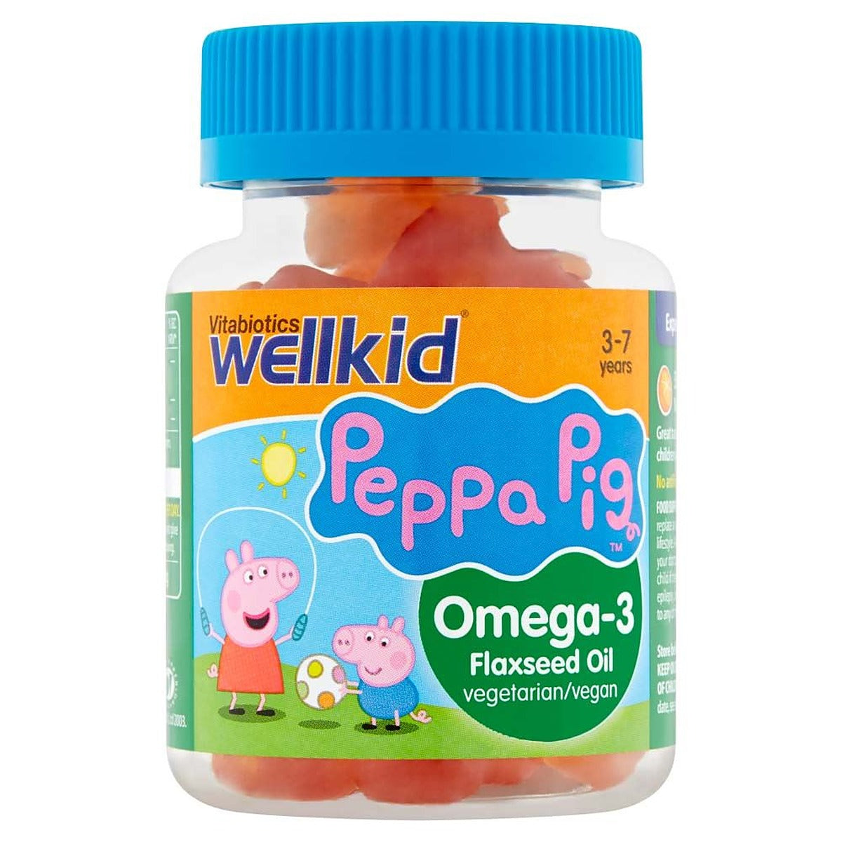 Vitabiotics WellKid Peppa Pig Omega-3 Flaxseed Oil 3-7 Years - 30 Soft Jellies - image 2