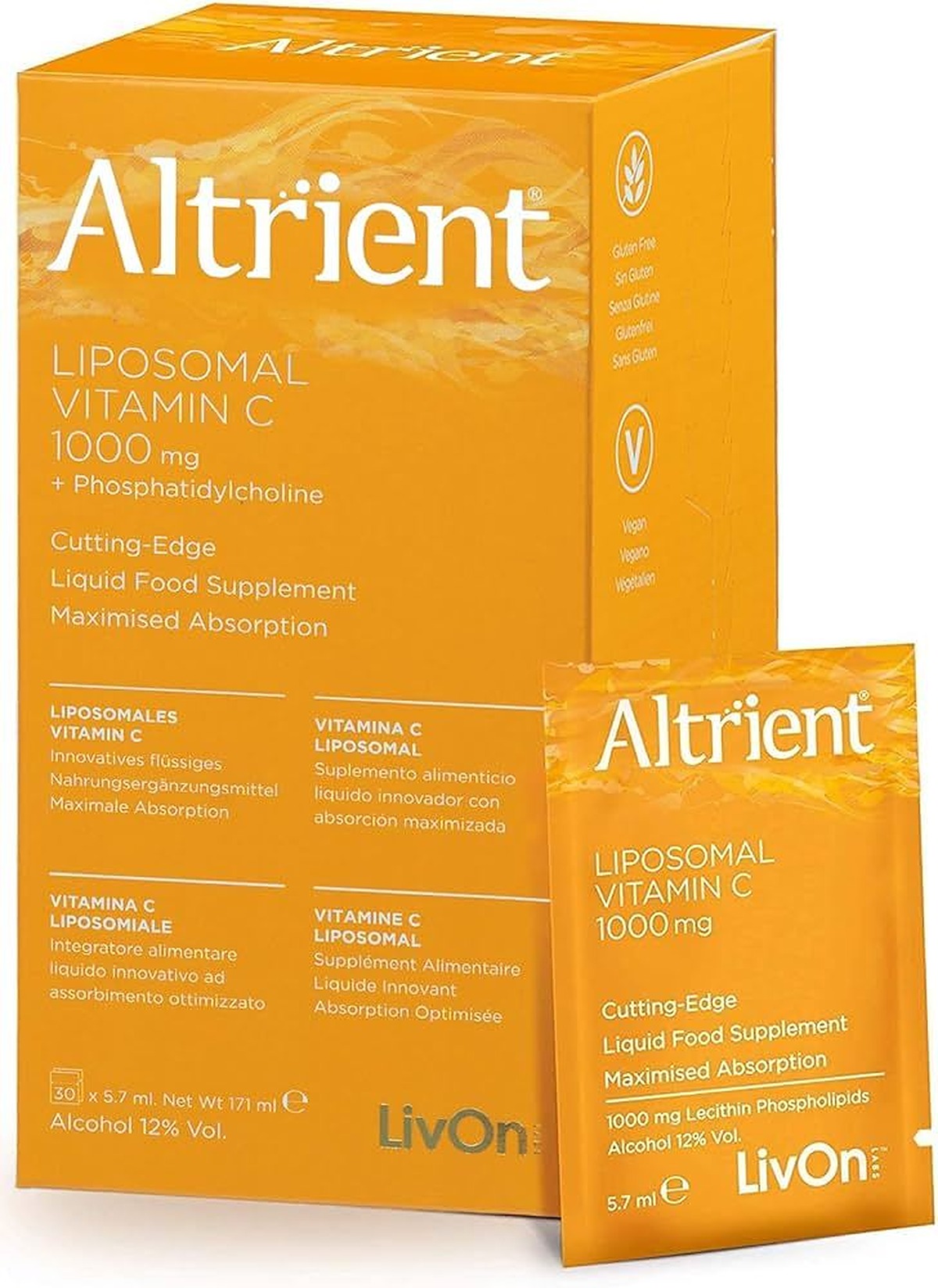 Altrient Liposomal Vitamin C 1000mg - 30 Sachets