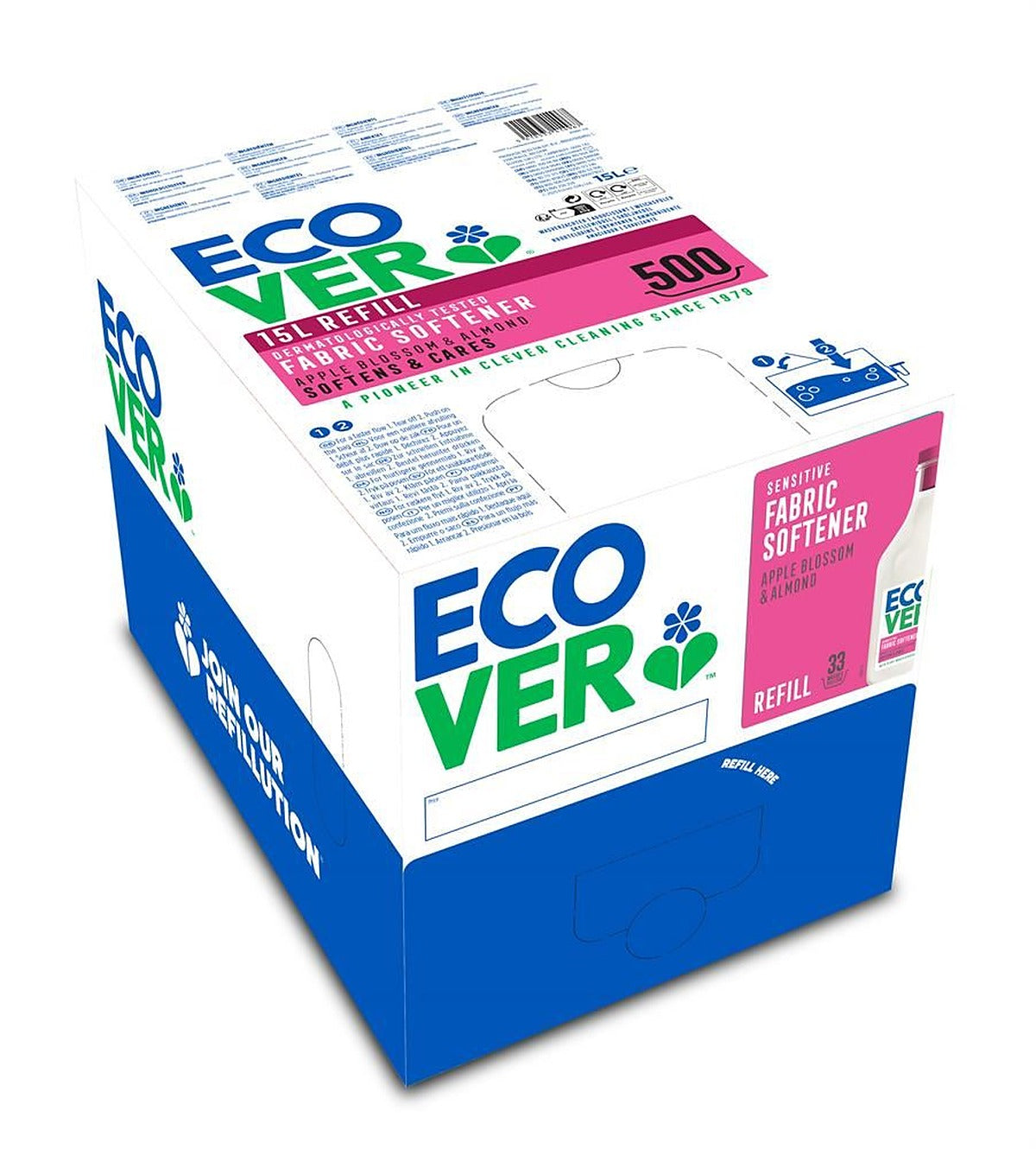 Ecover Apple Blossom & Almond Fabric Softener 15L
