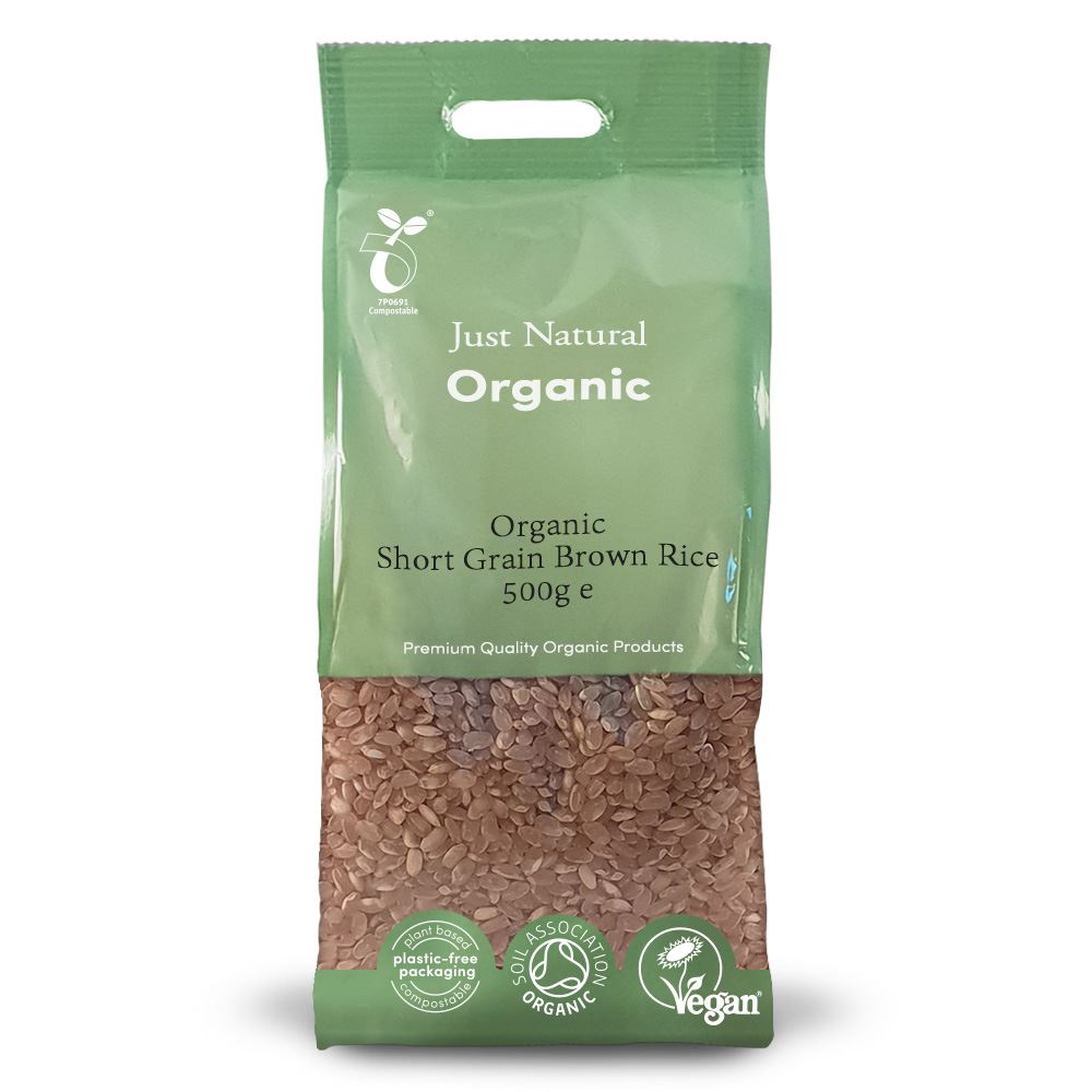Just Natural Organic Organic Short Grain Brown Rice 500g