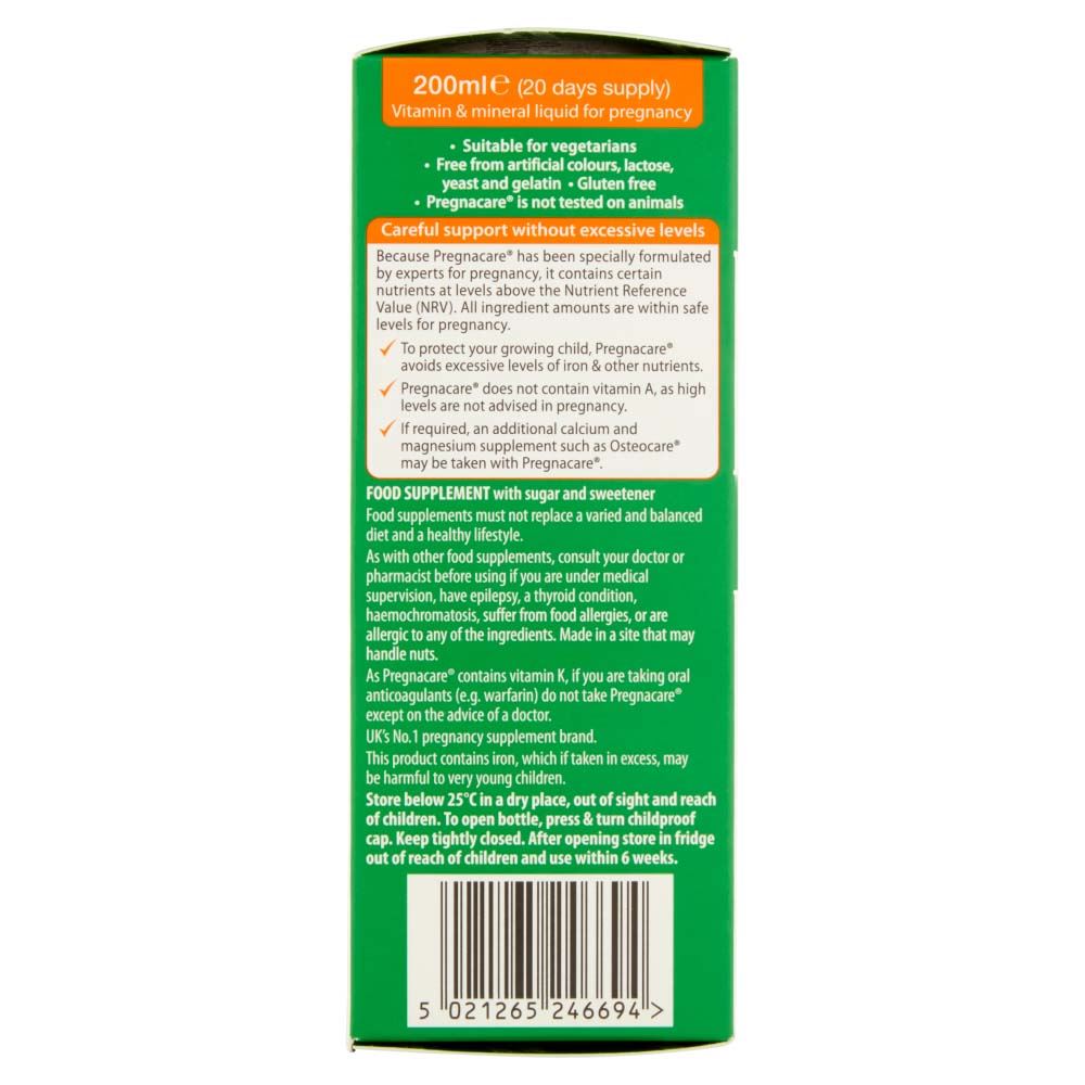 Vitabiotics Pregnacare Liquid - 200ml