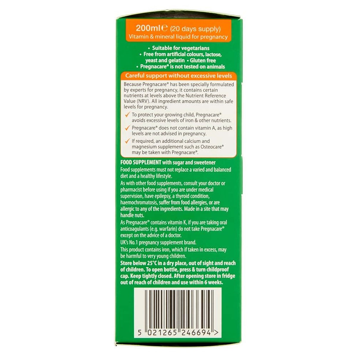 Vitabiotics Pregnacare Liquid - 200ml - image 3