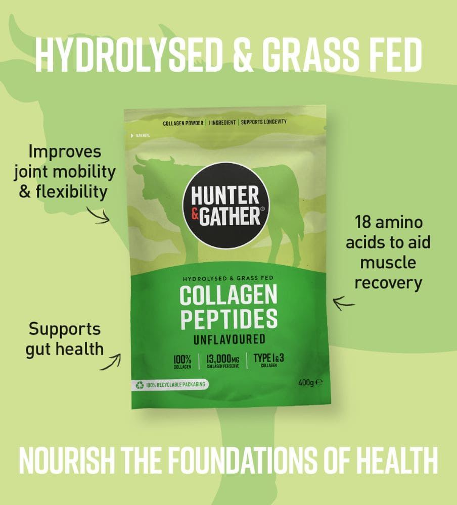 Hunter & Gather Bovine Collagen Protein Powder Unflavoured 400g