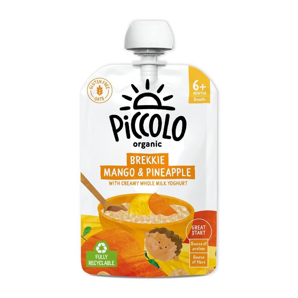 Piccolo Organic Brekkie Mango & Pineapple Stage 1 100g - 7 Pack