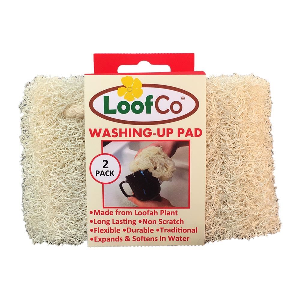 LoofCo Washing-Up Pads x 2 biodegradable plastic-free - 6 Pack