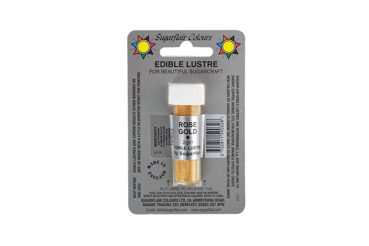 Sugarflair Edible Lustre - 2g All Shades