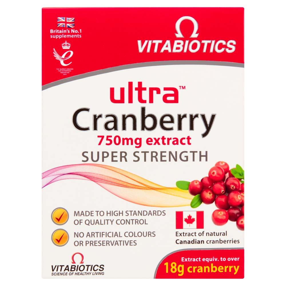 Vitabiotics Ultra Cranberry 750mg - 30 Tablets