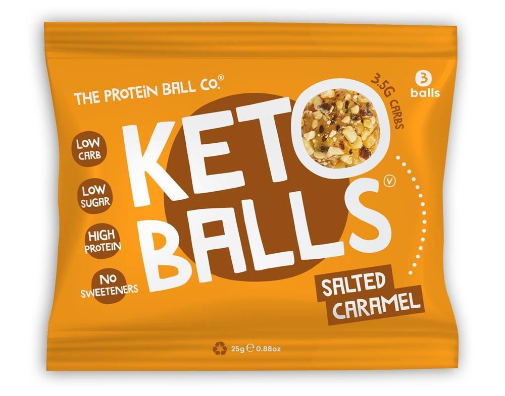 The Protein Ball Co Keto Salted Caramel Blondies 25g - 20 Pack