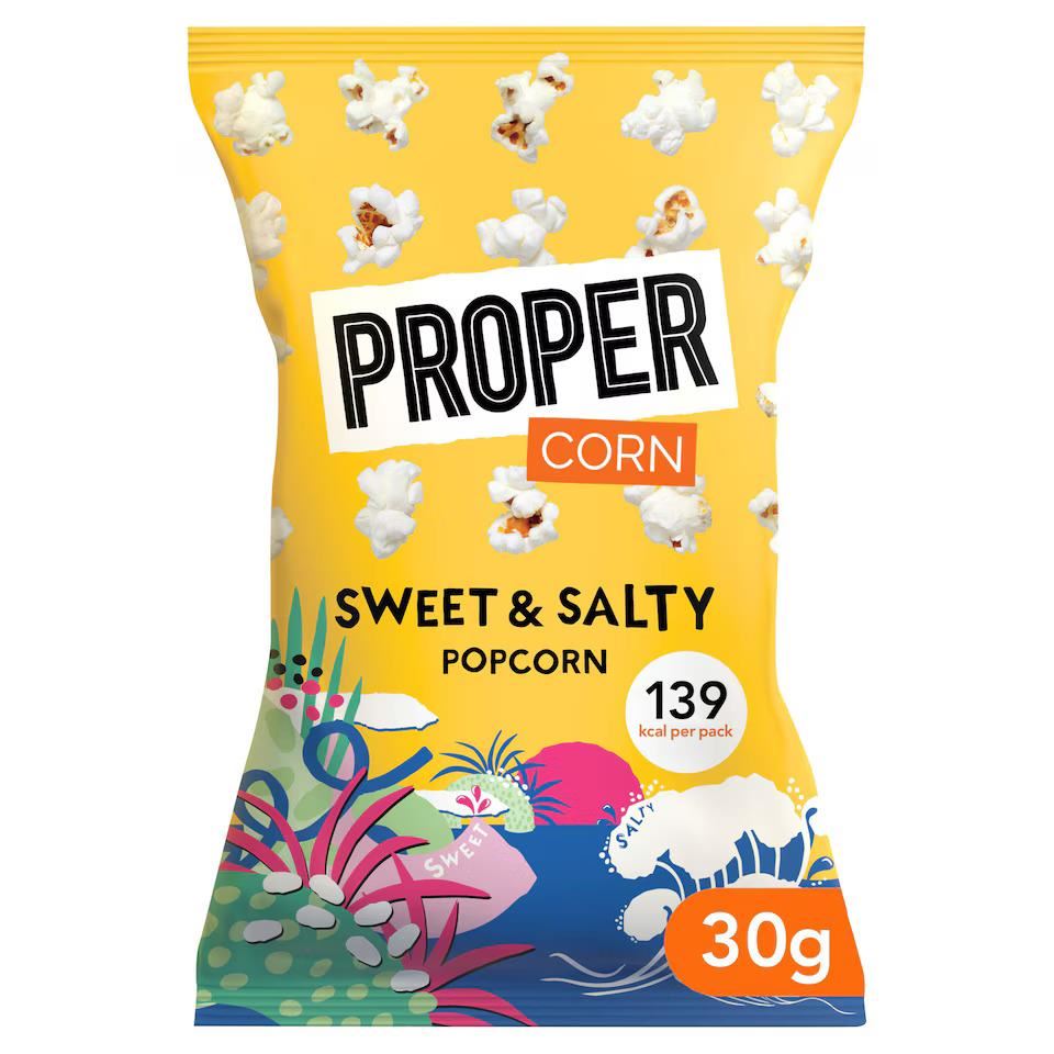 Propercorn Sweet & Salty Popcorn 30g - 24 Pack