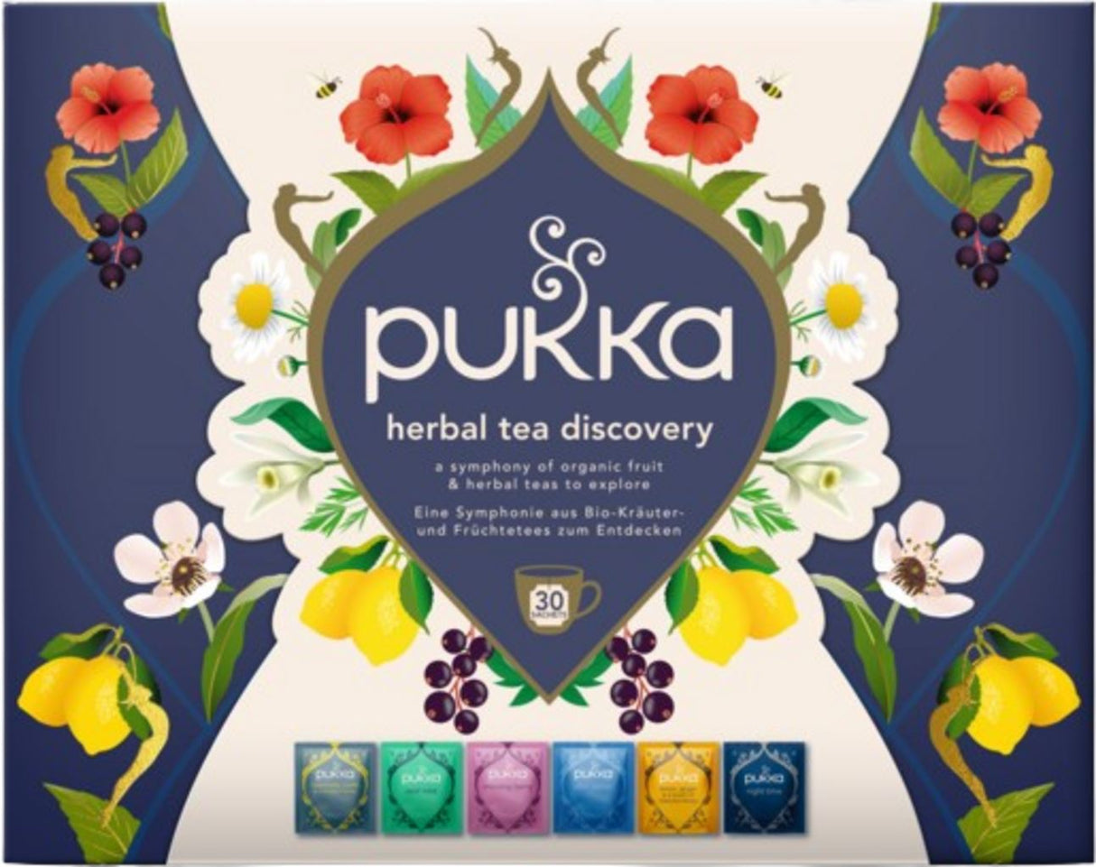 Pukka Herbs Premium Herbal Tea Discovery Gift Box 30 Sachets