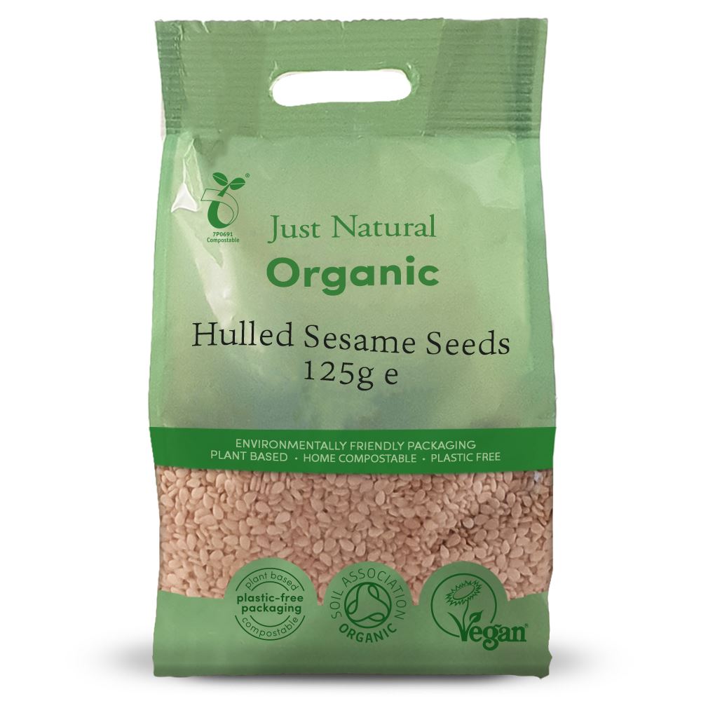 Just Natural Organic Organic Sesame Seeds Hulled 125g