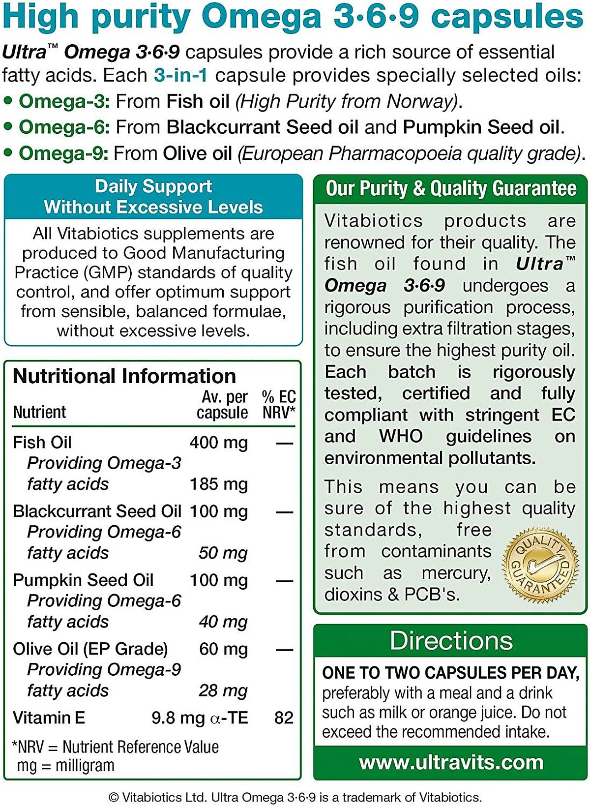 Vitabiotics Ultra Omega 3-6-9 3-in-1 Formula - 60 Capsules - image 4