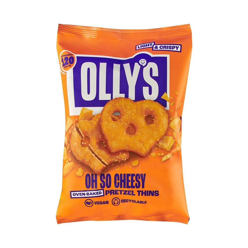 Ollys Oh So Cheesy Pretzel Thins 140g - 7 Pack