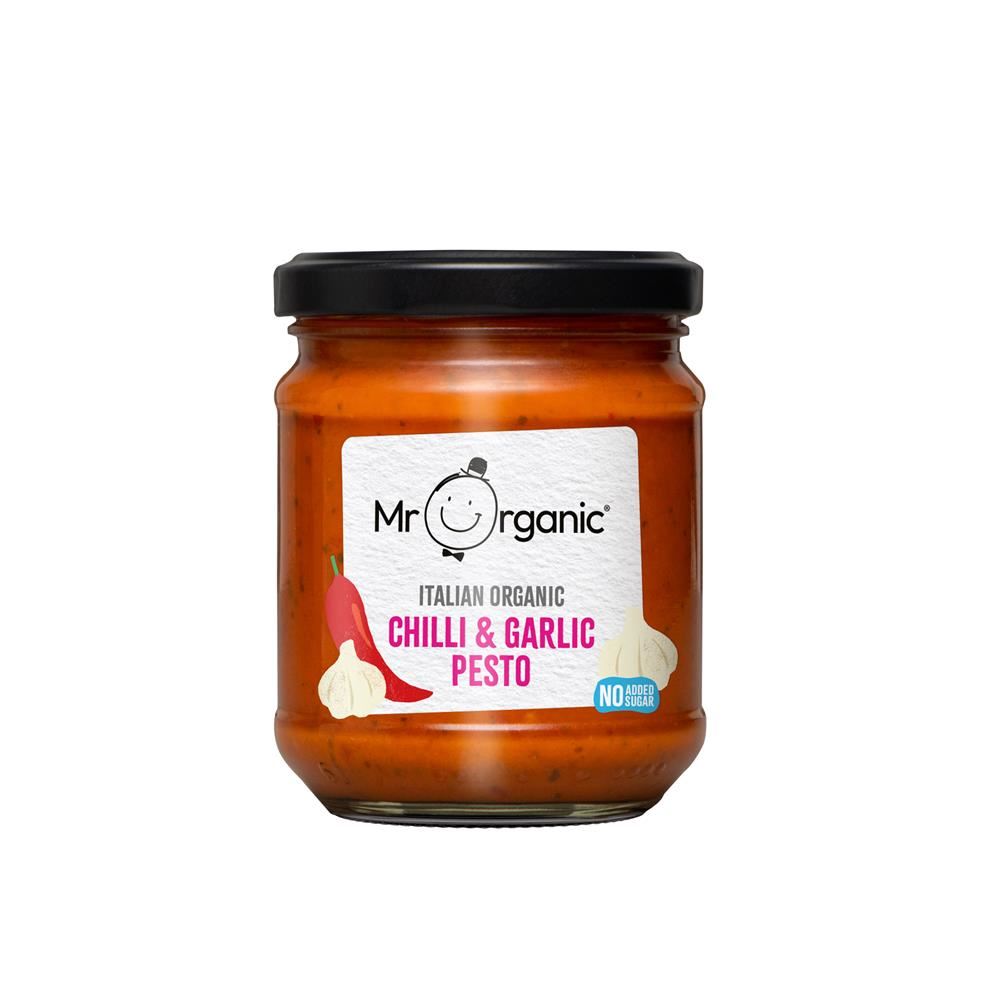 Mr Organic Chilli & Garlic Pesto 190g
