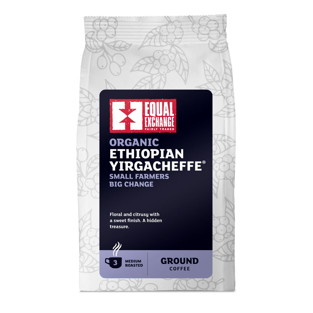 Equal Exchange Org & Fair Trade Ethiopian Yirgacheffe Roast & Ground Coffee 200g
