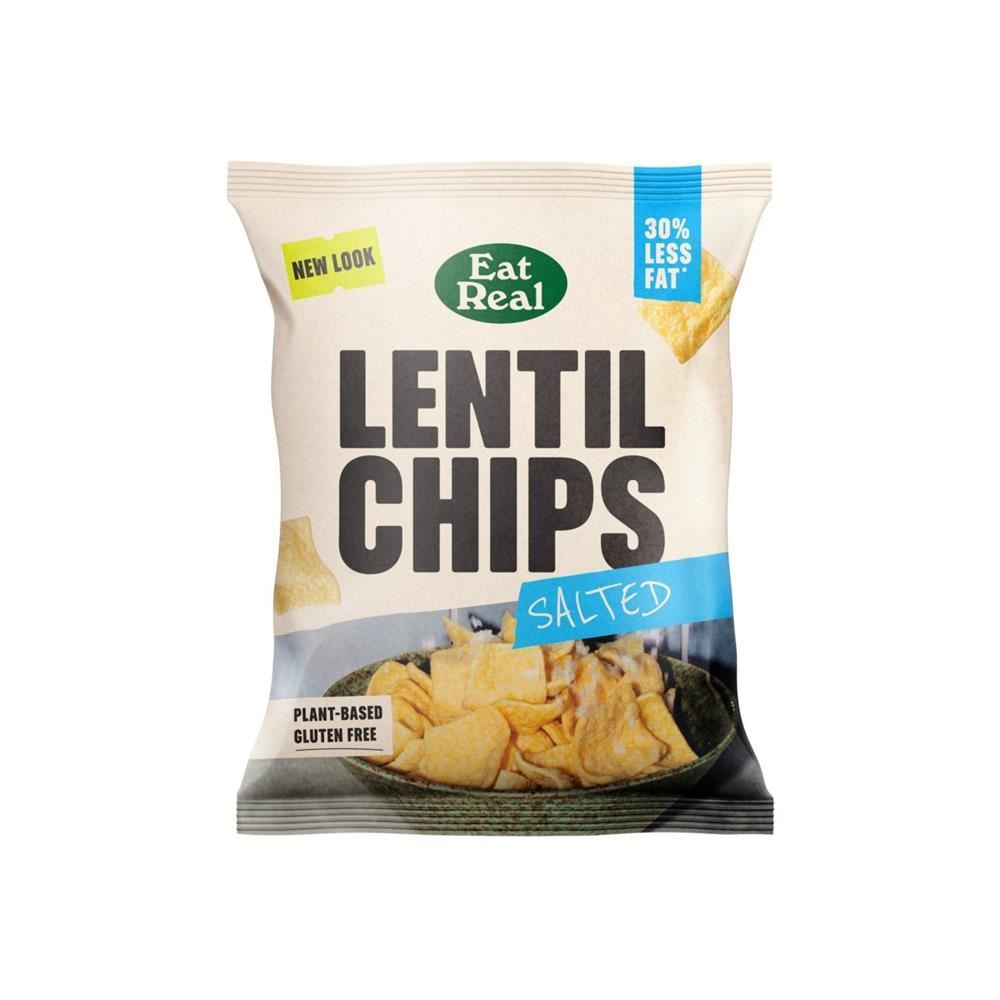Eat Real Lentil Chips Salted 40g - 6 Pack