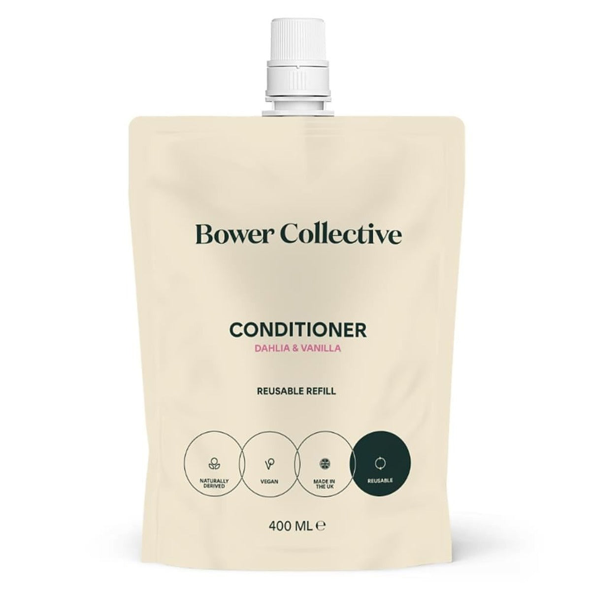 Bower Collective Dahlia & Vanilla Bower Natural Conditioner Refill 400ml