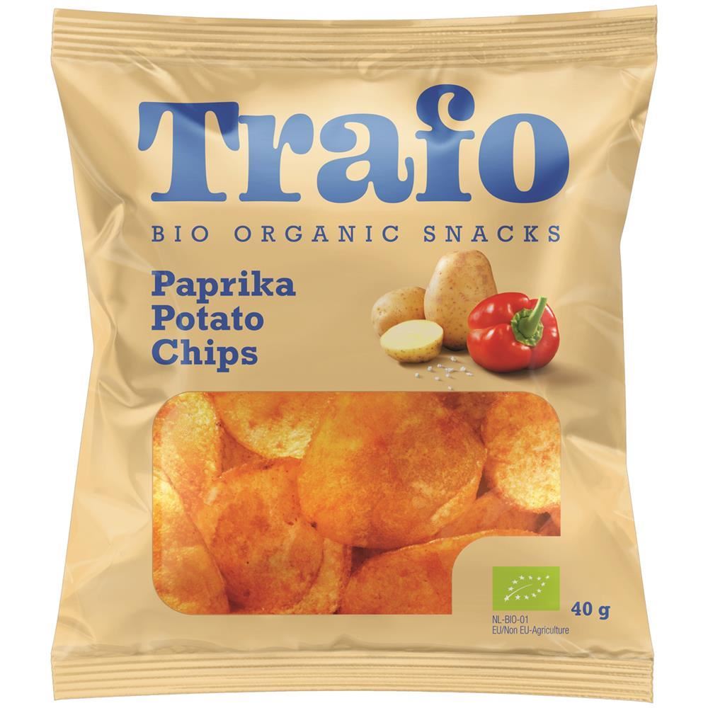 Trafo Organic Chips Paprika 40g - 15 Pack