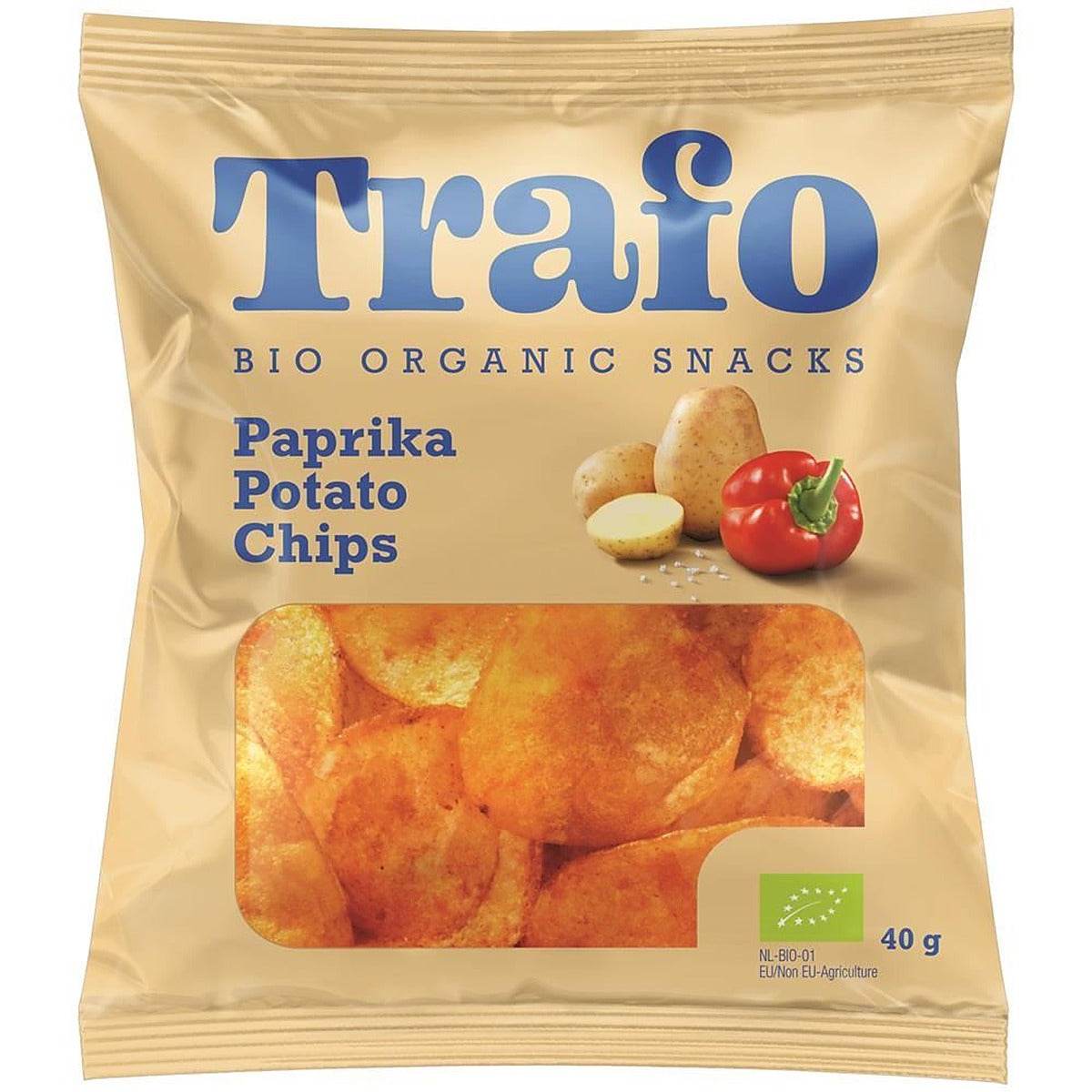 Trafo Organic Chips Paprika 40g - 15 Pack