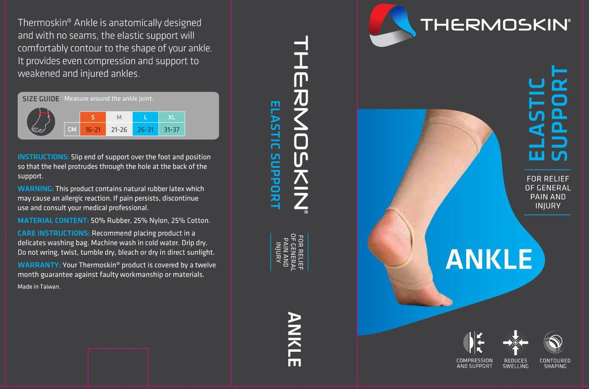 Thermoskin Elastic Ankle Support (All Sizes Available)