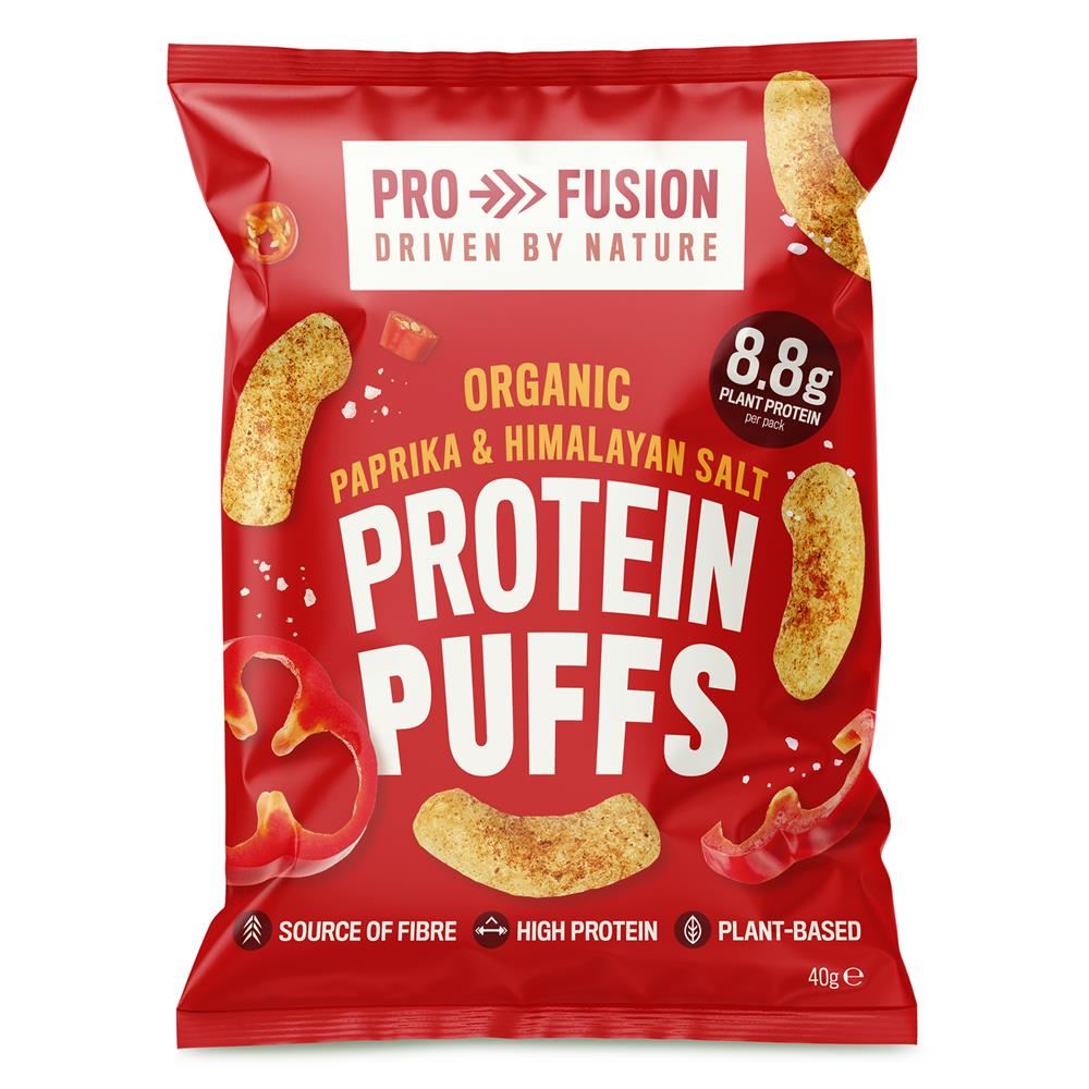 Profusion Organic Protein Puffs Paprika & Himalayan Salt 40g - 14 Pack