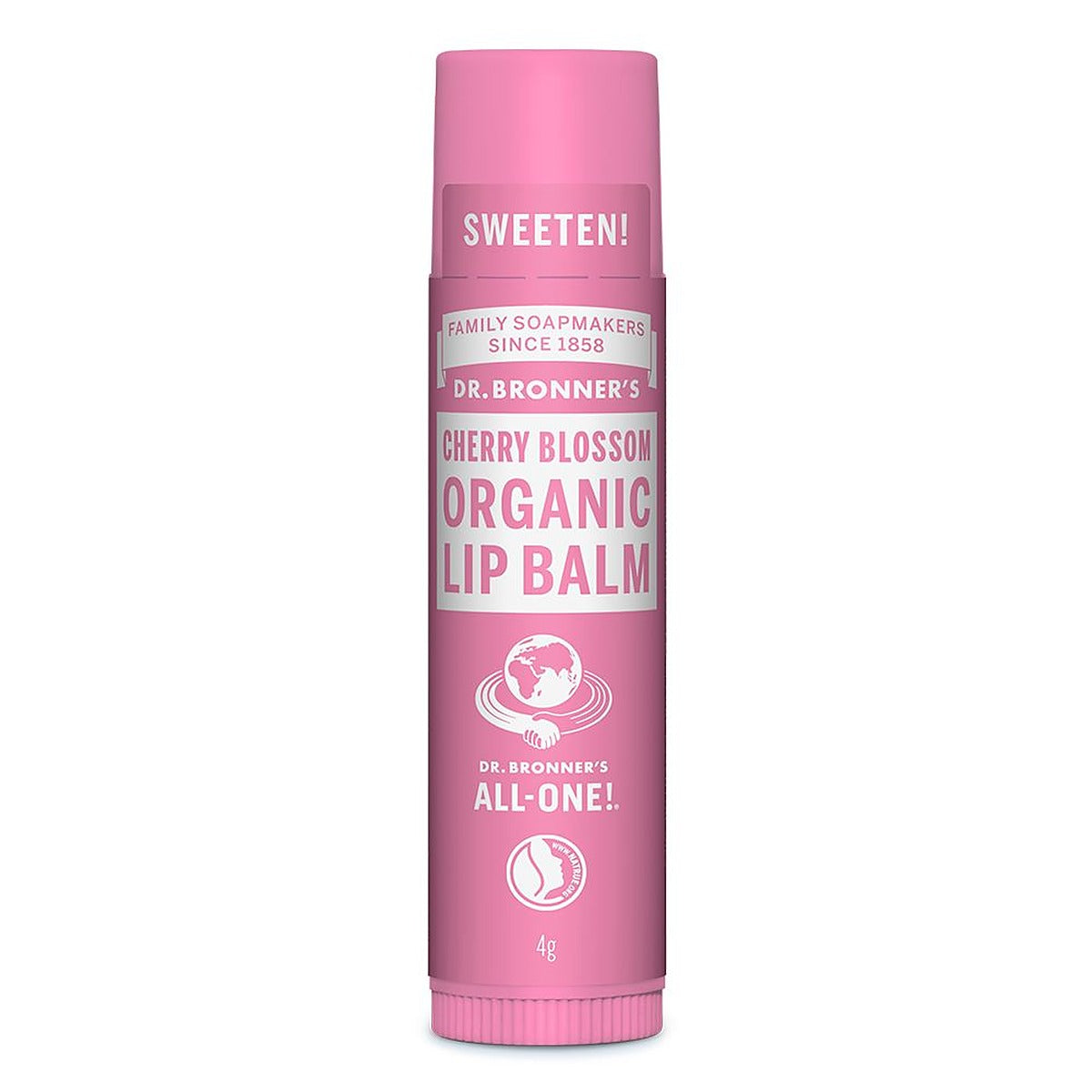 Dr Bronner Cherry Blossom Lip Balm 4g