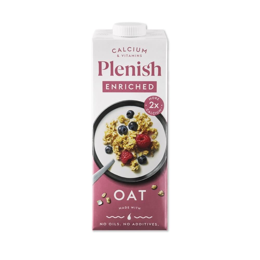 Plenish Enriched Gluten-Free Oat Milk 1 Litre - 2 Pack