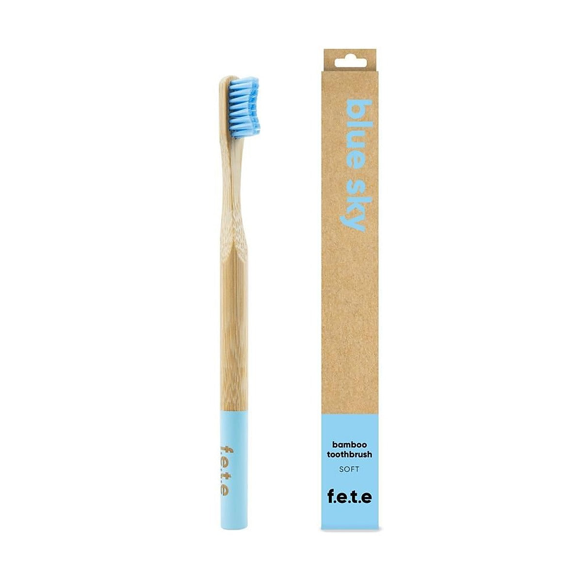From Earth to Earth Bamboo Toothbrush Blue Sky Soft