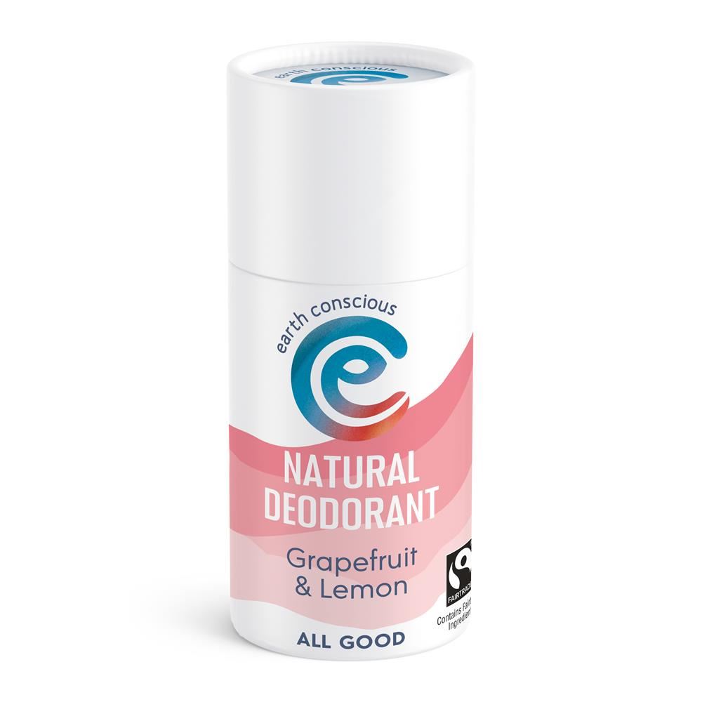 Earth Conscious Natural Deodorant Stick Grapefruit & Lemon 60g – Health ...