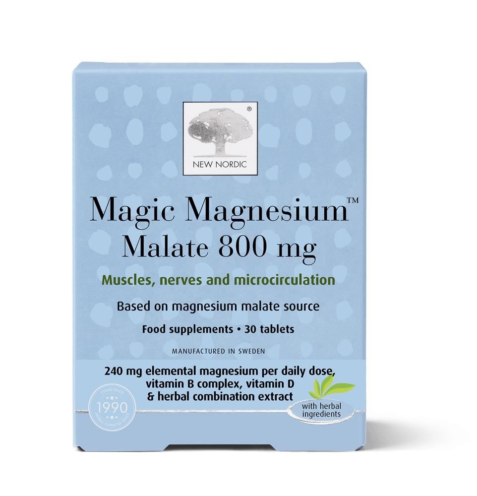 New Nordic Magic Magnesium Malate 800mg 60 Tablets