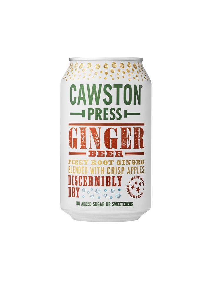 Cawston Press Sparkling Ginger Beer Can 330ml - 24 Pack