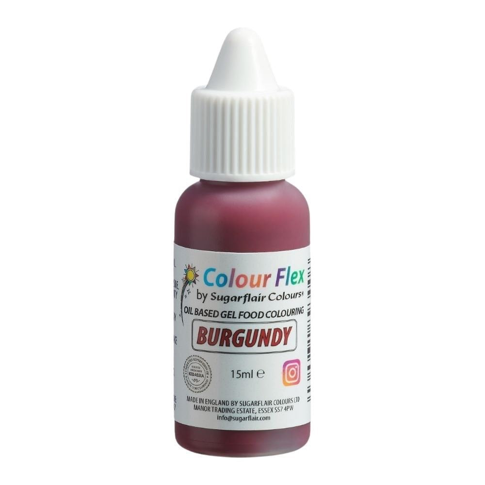 Sugarflair Colour Flex Oil Based Food Colouring Gel 15ml - All Colour