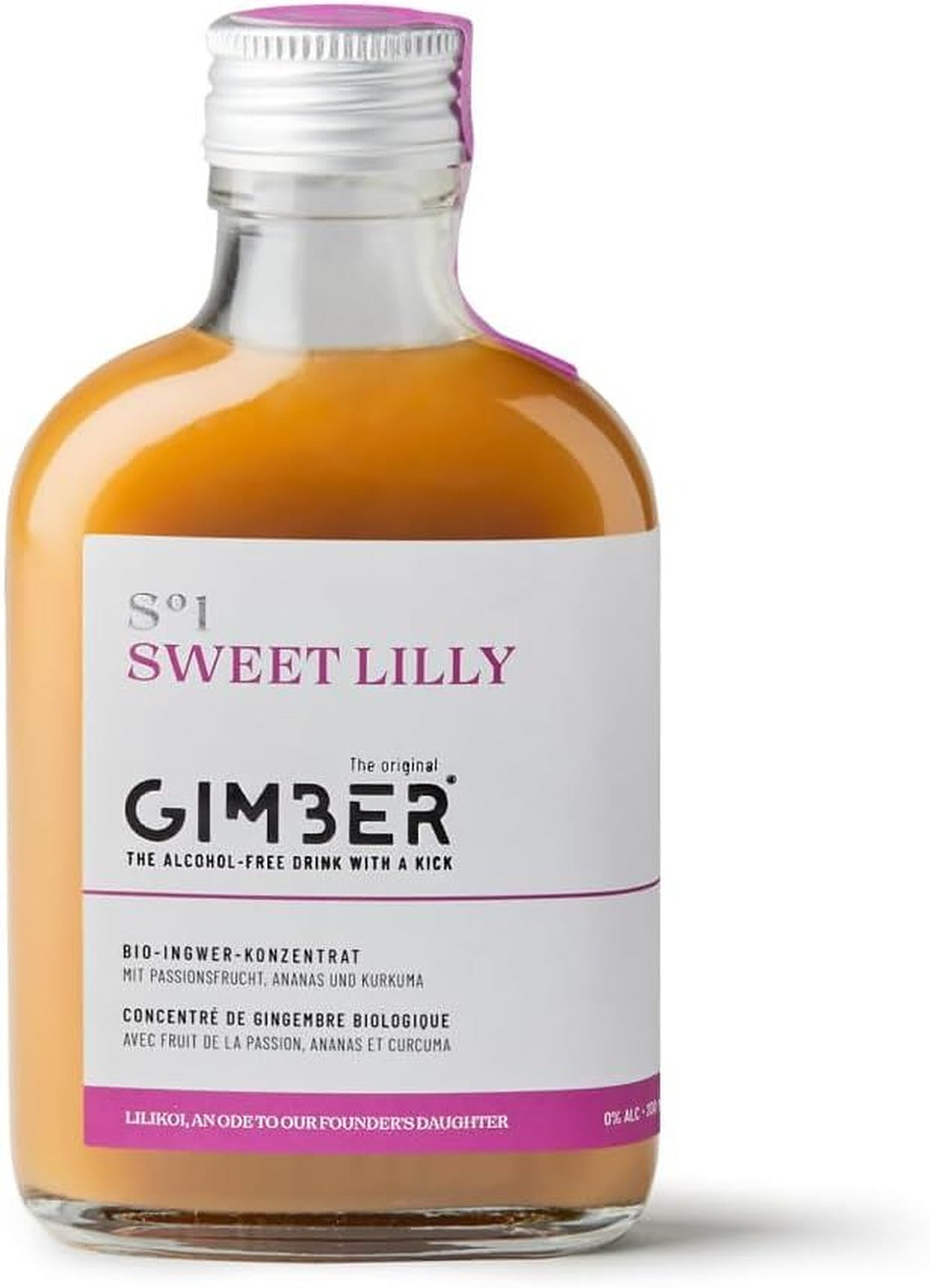 Gimber Organic So1 Sweet Lily Tropical Ginger Alcohol Free Drink - 200 ml