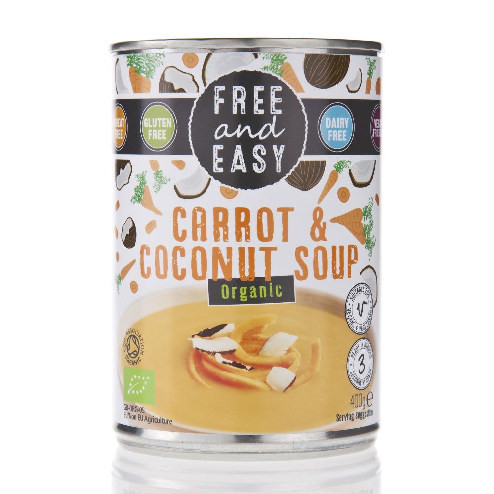 Free & Easy Organic Carrot and Coconut 400g