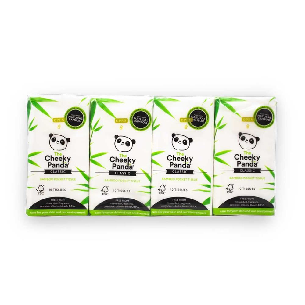 Cheeky Panda The Cheeky Panda's Bamboo Classic 8 Pack Pocket Tissues