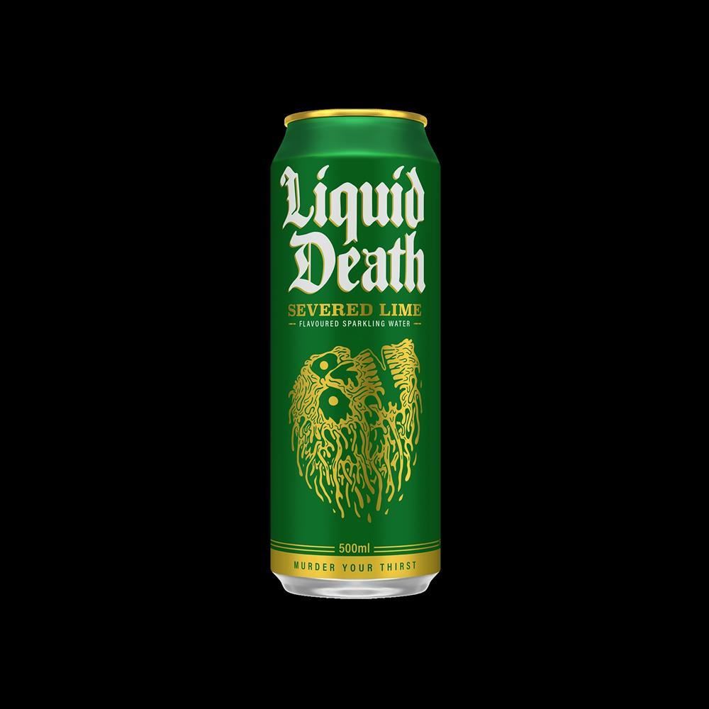 Liquid Death Severed Lime Sparkling Water 500ml - 6 Pack