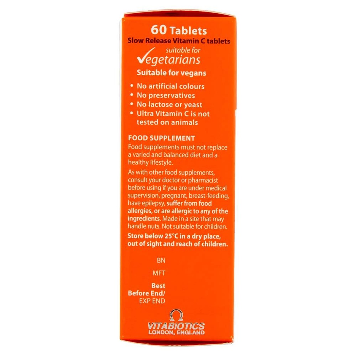 Vitabiotics Ultra Vitamin C 500mg Sustained Release - 60 Tablets - image 6