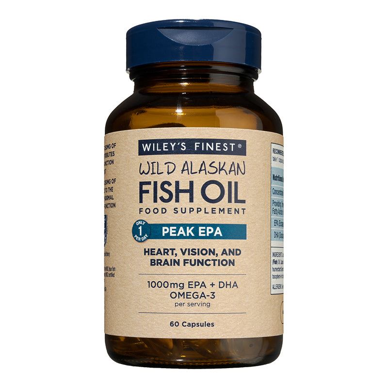 Wiley's Finest Peak EPA 1000mg Omega 3 Fish Oil 60 Capsules