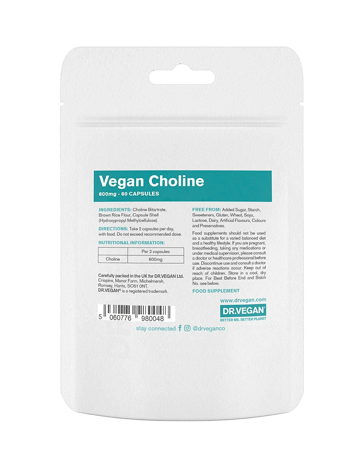 Dr. Vegan Choline - 60 Capsules - image 2