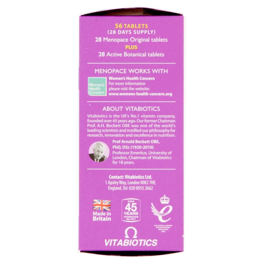 Vitabiotics Menopace Plus - 56 Tablets