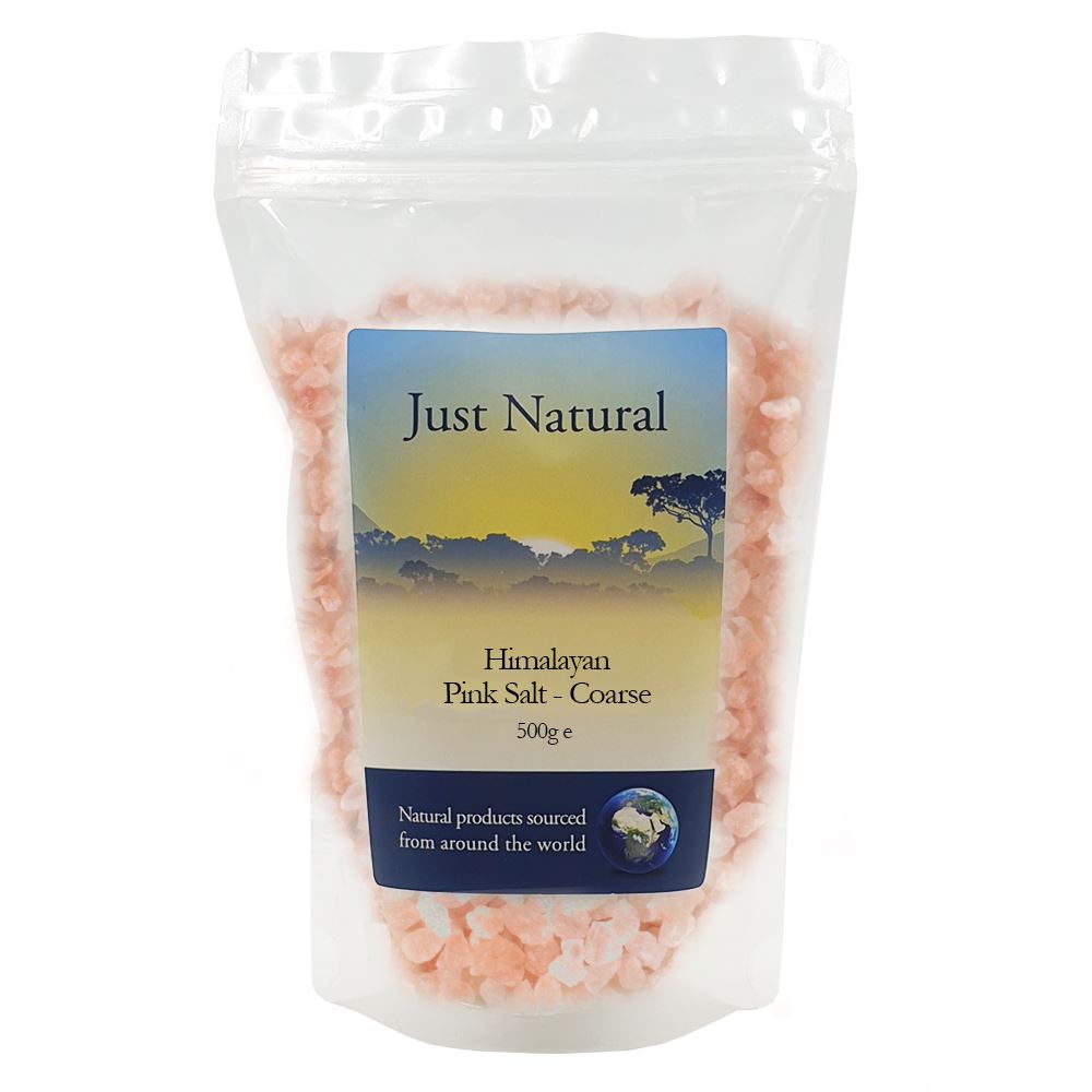 Just Natural Speciality Himalayan Rose Pink Crystal Salt - Coarse 500g