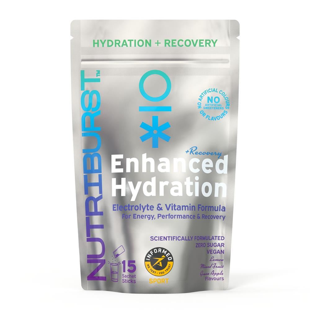 Nutriburst Enhanced Hydration + Recovery Mixed Fruit Flavour 15 sachets