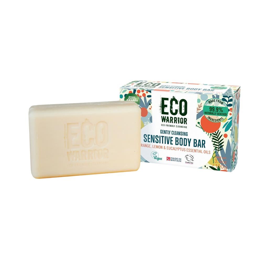 Little Soap Company Eco Warrior Sensitive Body Bar 100g - 2 Pack