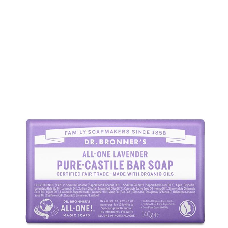 Dr Bronner's Pure Castile Bar Soap - 140g - All Scents
