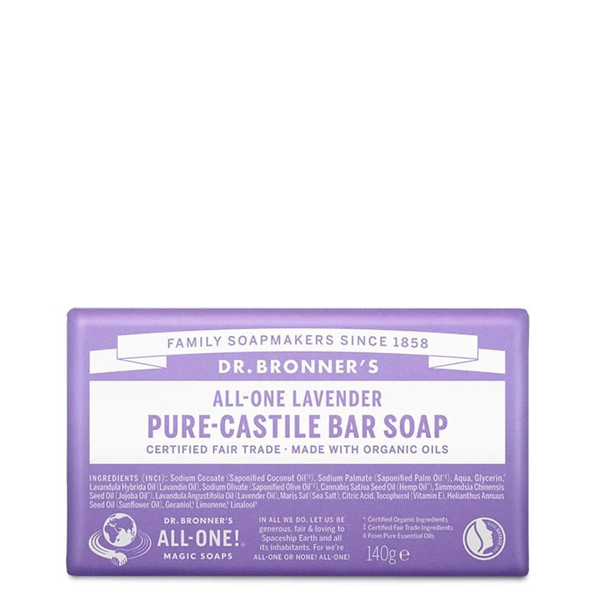 Dr Bronner's Pure Castile Bar Soap - 140g - All Scents - image 13