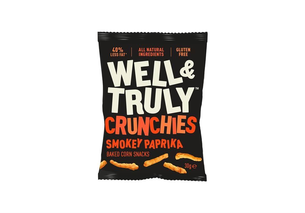 Well and Truly Smokey Paprika Crunchies Snack 30g - 10 Pack